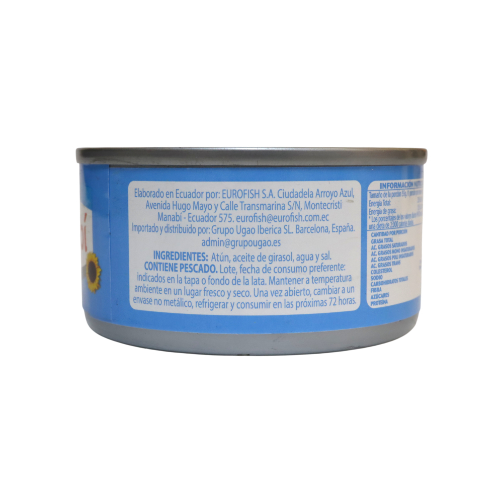 Atún en trozos en aceite de girasol Manabí (85 g / 3 oz)2