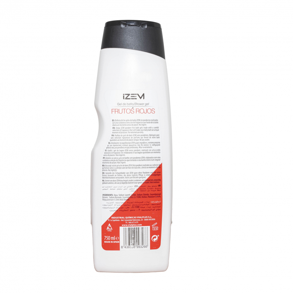 Gel de ducha con aroma a frutos rojos Izem (750 ml)1