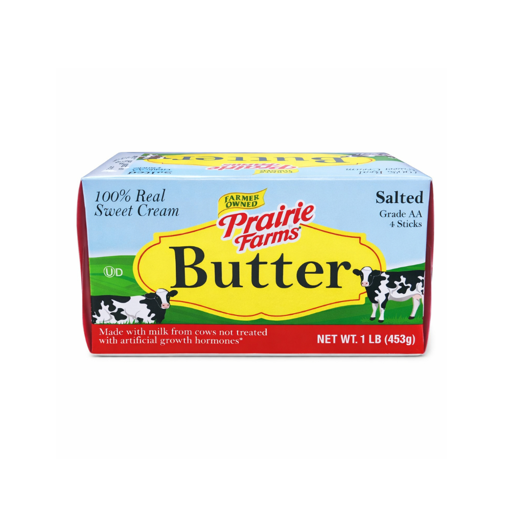 Mantequilla con sal Prairie Farms (453 g / 1 lb)