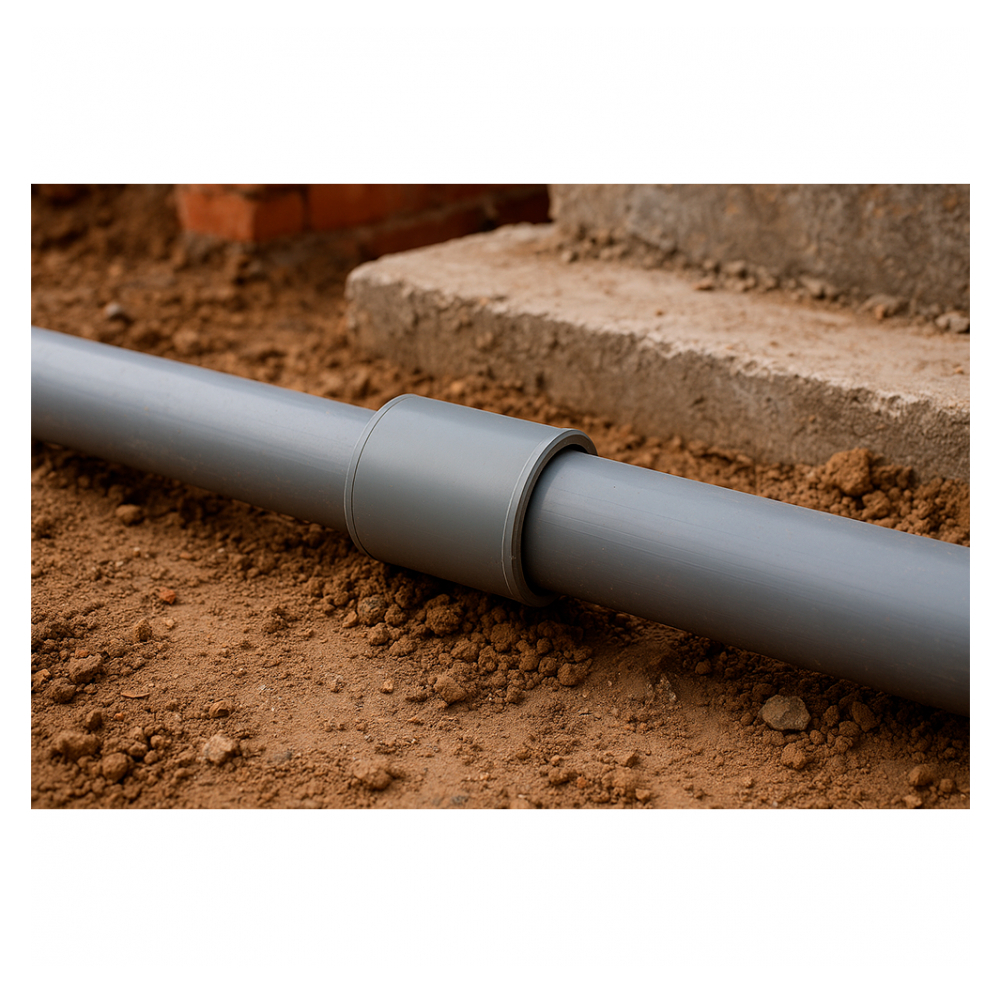 Acoplamiento de tope central de pvc 2''3