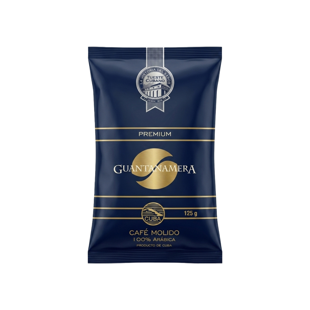 Café tostado y molido Guantanamera Premium (125 g / 4, 4 oz)