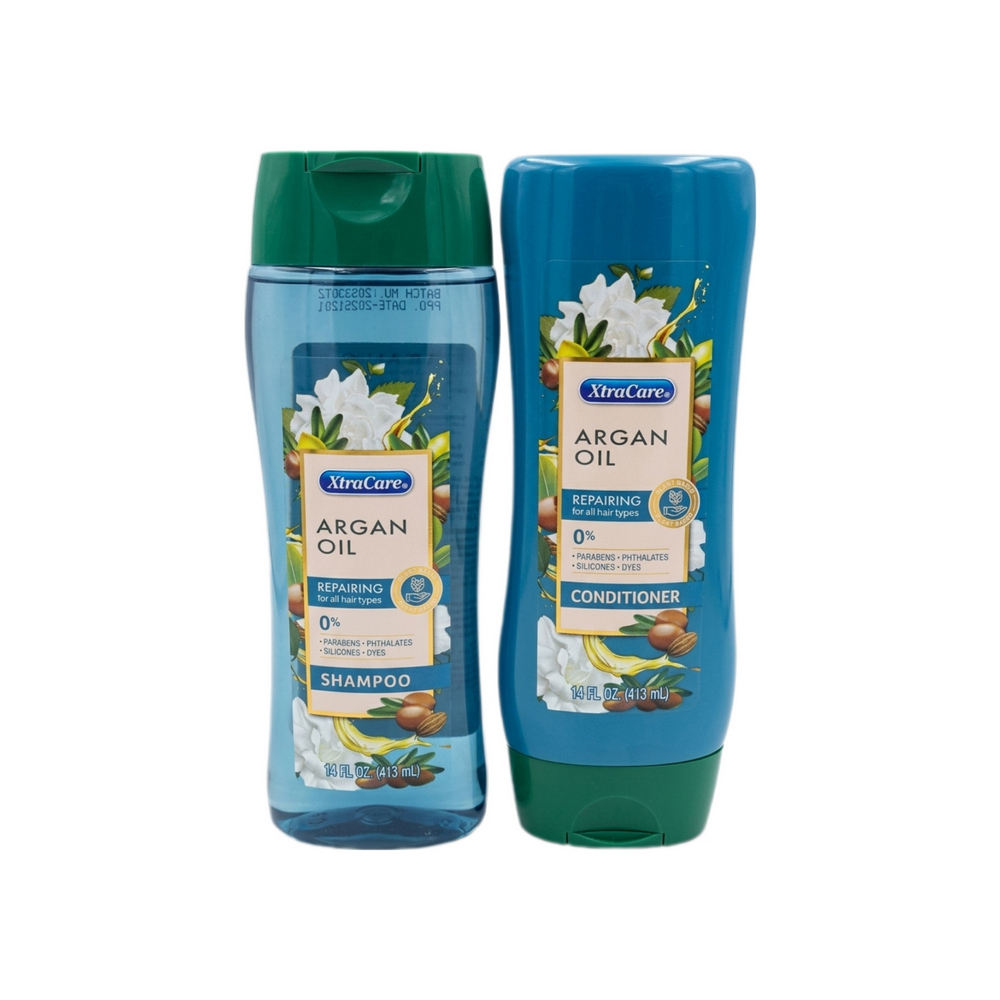 Juego de champú y acondicionador de aceite de argán Xtracare (2 x 413 ml)0