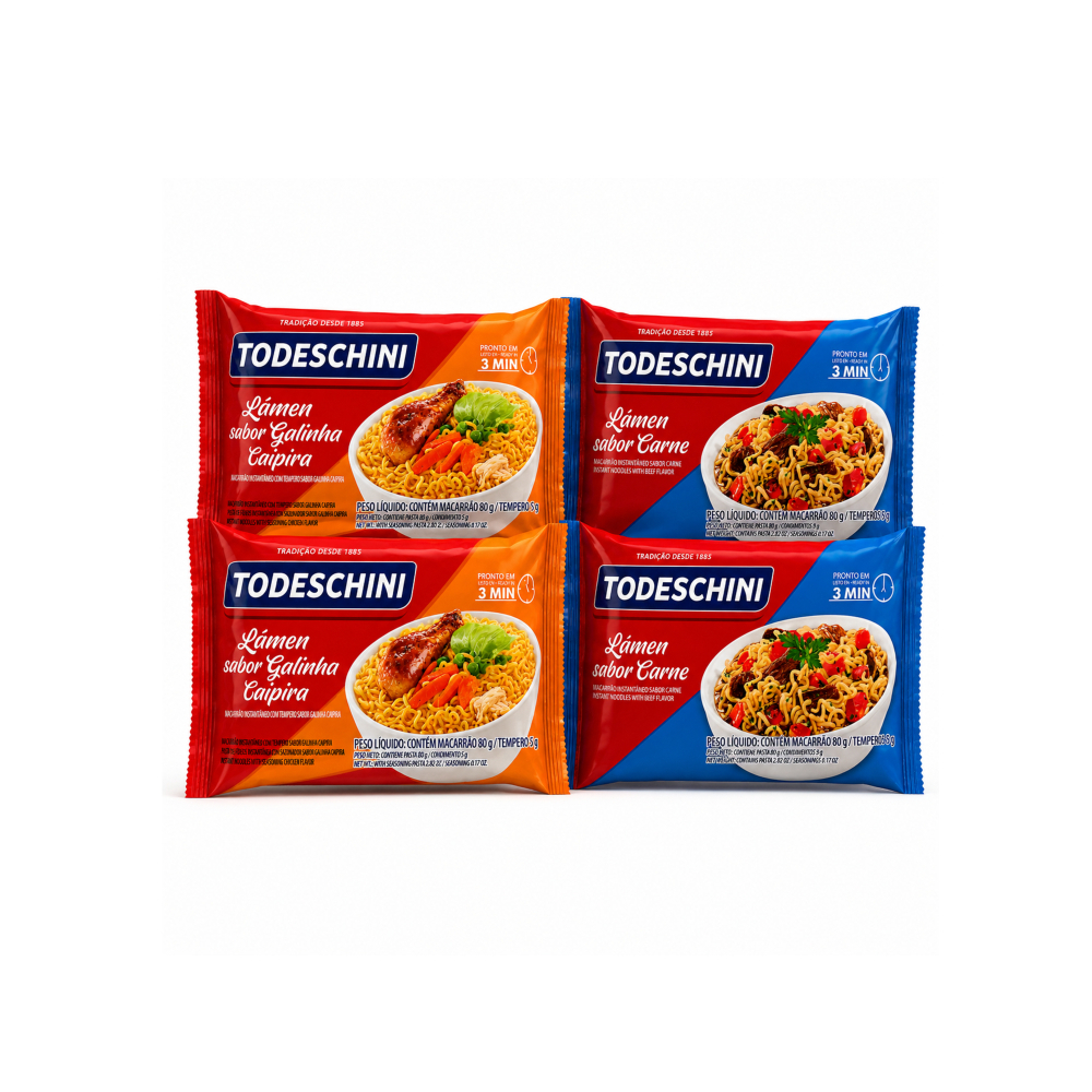 Combo de sopas con fideos Todeschini