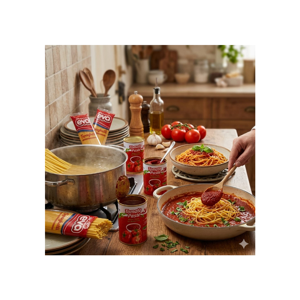 Combo de Espaguetis + Pasta de tomate1