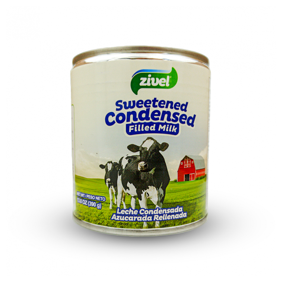 Leche condensada azucarada rellenada Zivel (390 g / 13. 75 oz)