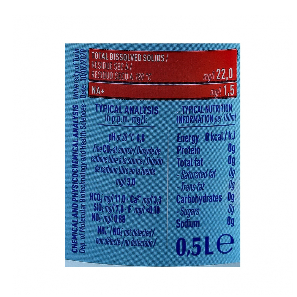 Agua mineral natural con gas Sant'Anna (500 ml)3