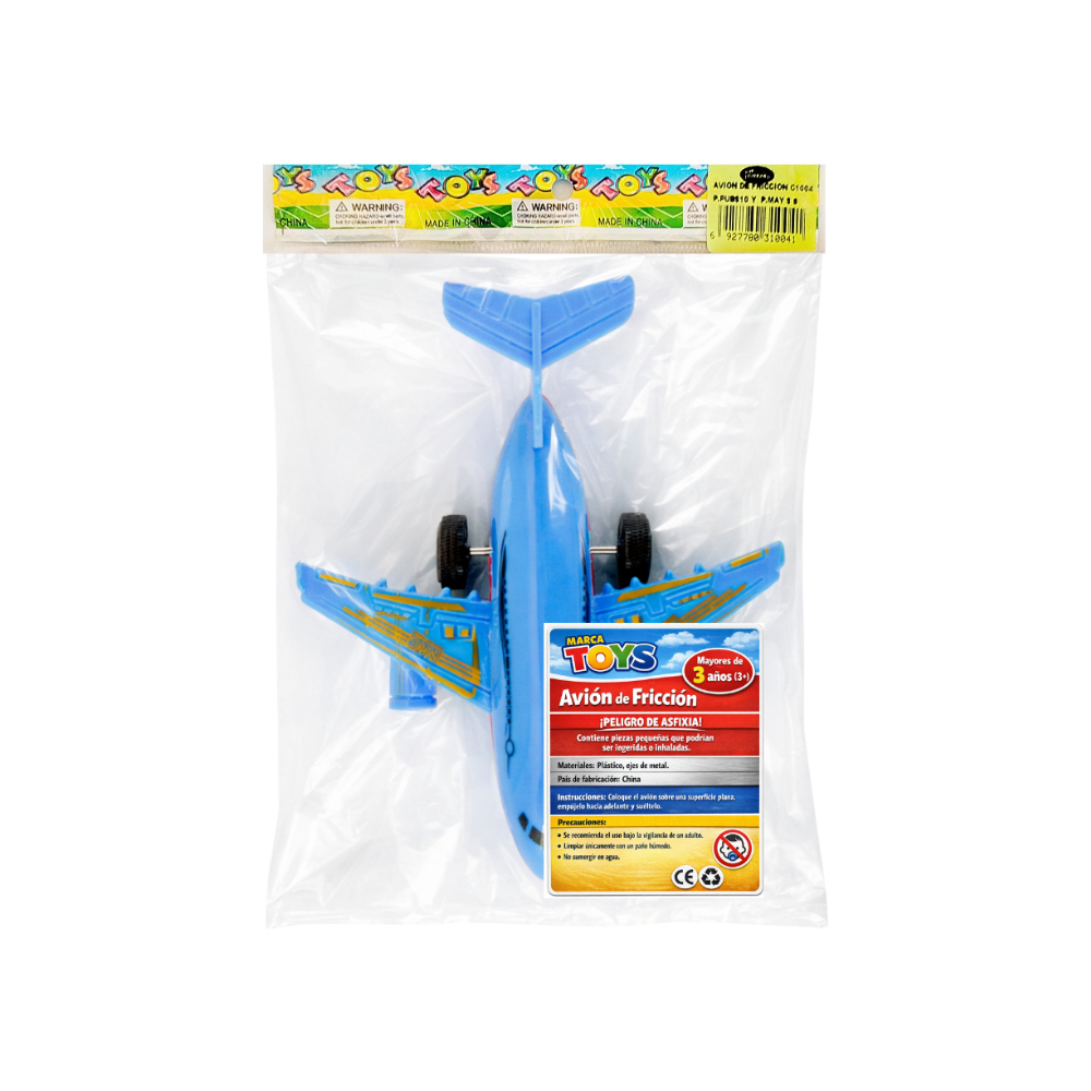Avión de fricción de juguete Toys3