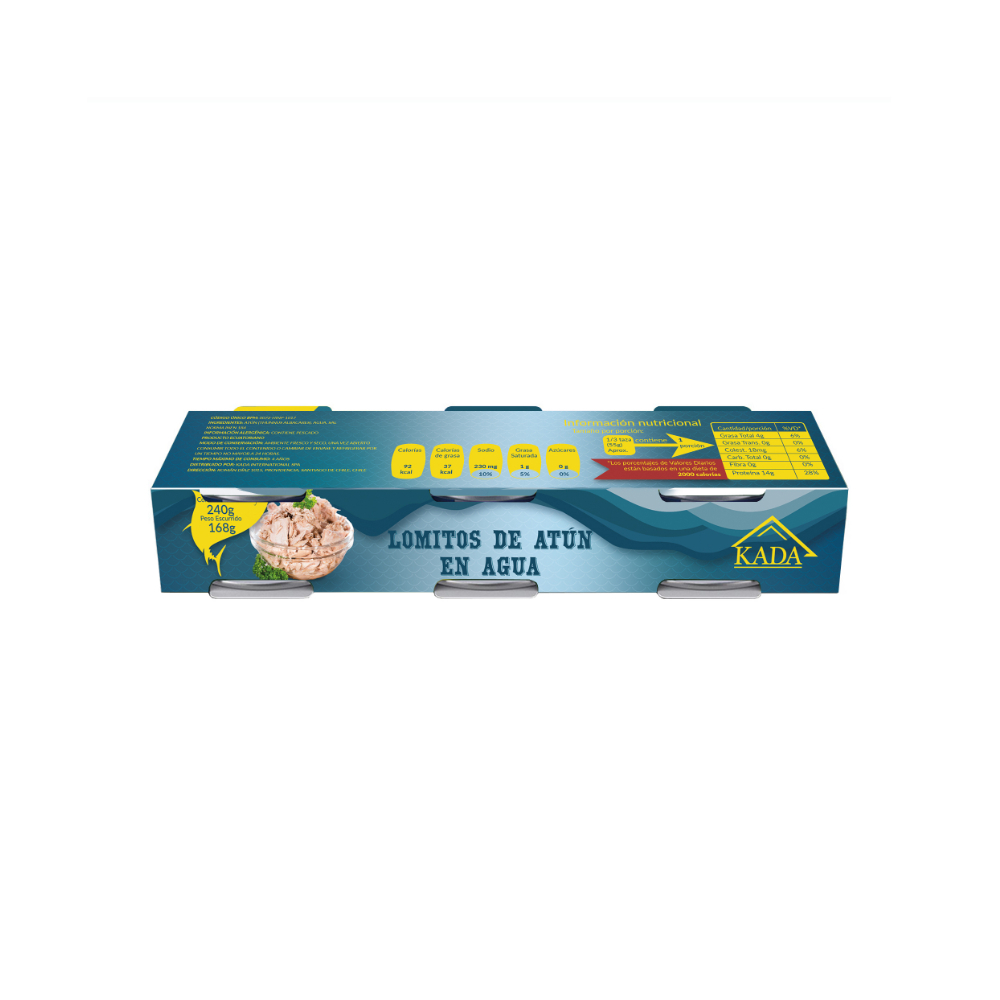 Atún en lomitos en agua Kada (240 g / 8. 4 oz)