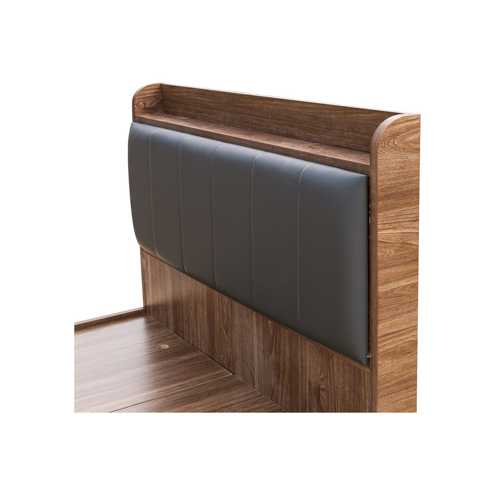 Cama 150 cm x 200 cm Queen europeo color madera de aglomerado recubierto ul DE001-151