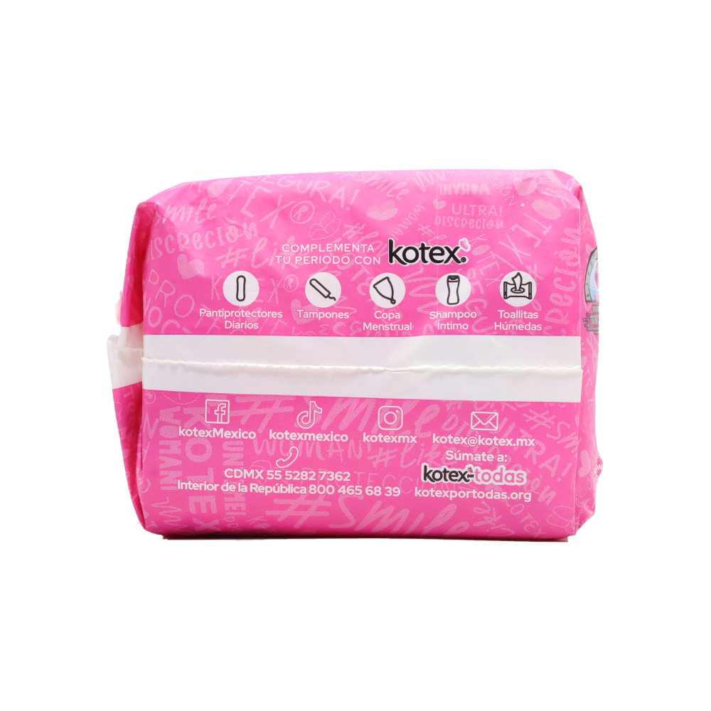 Almohadillas sanitarias regular con alas Kotex Unika (8 u)5