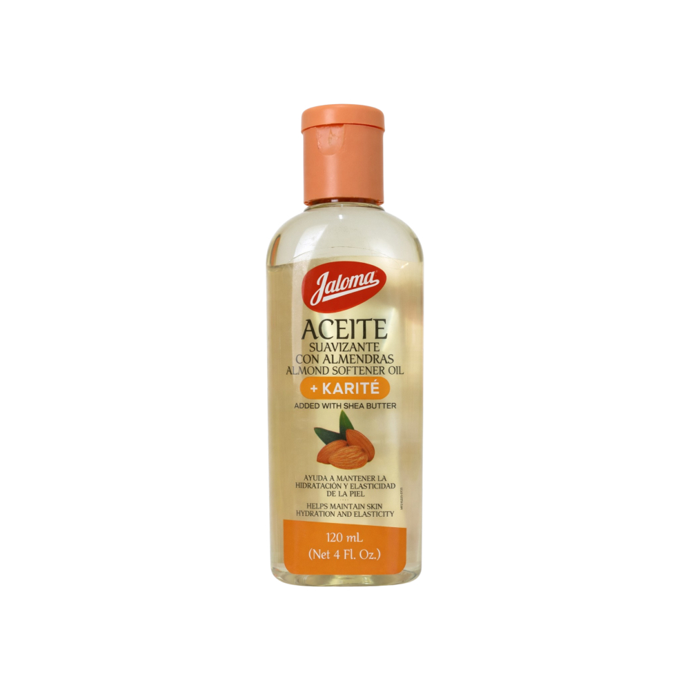 Aceite suavizante con almendras y karité Jaloma (120 ml / 4 fl oz)