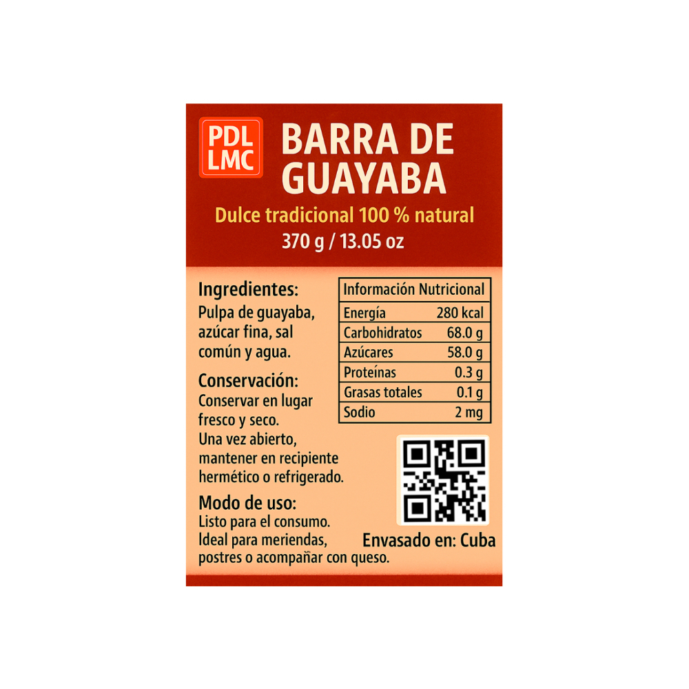 Barra de guayaba – dulce tradicional 100% natural (4 x 370 g / 13. 05 oz)1