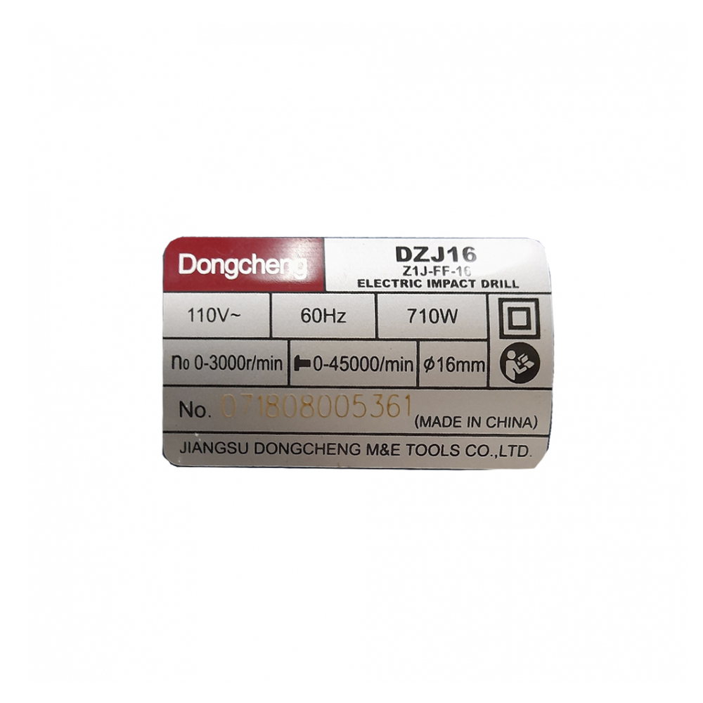 Taladro con percutor de 710 w y 16 mm DongCheng DZJ161
