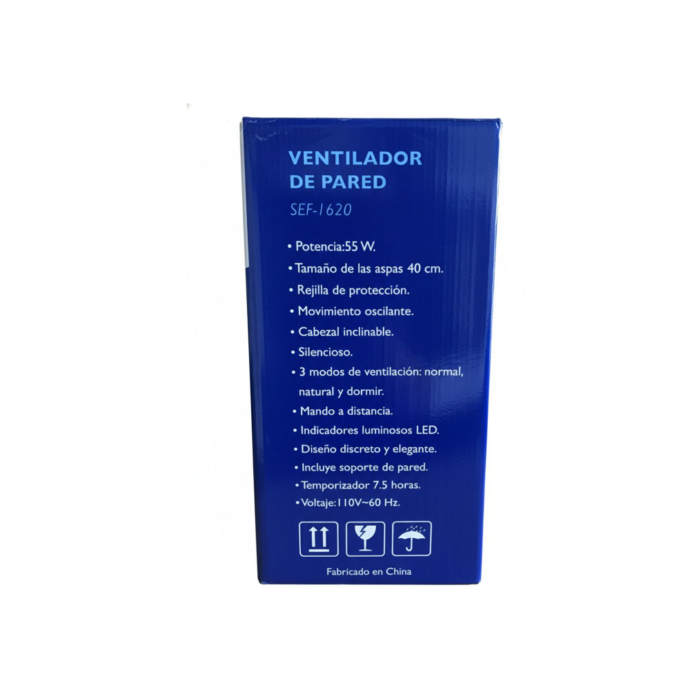 Ventilador de pared 16'' Desmatt sef-16203