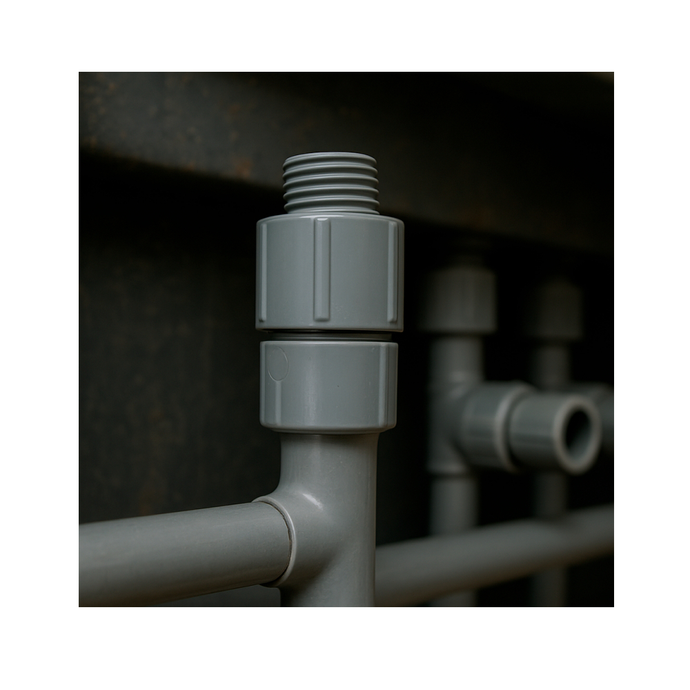 Adaptador de terminal macho de pvc 1-1/2''2