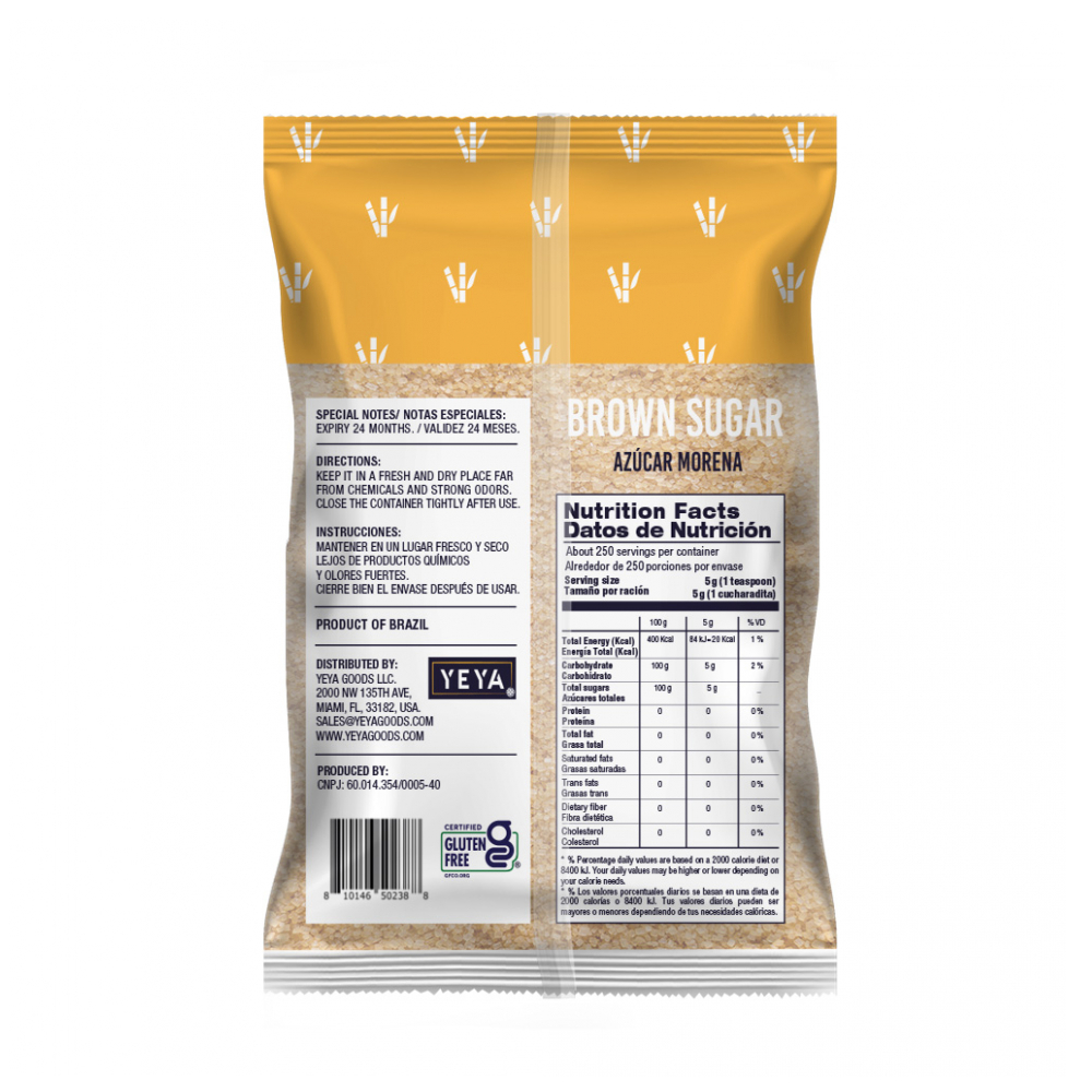Azúcar morena yeya (1 kg / 2. 2 lb)1