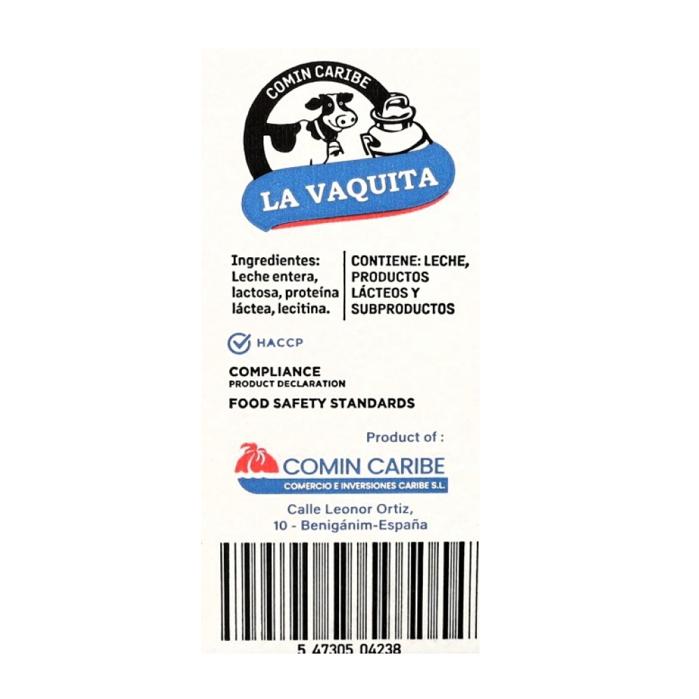 Leche en polvo amarilla La Vaquita (1 kg / 2. 2 lb)3