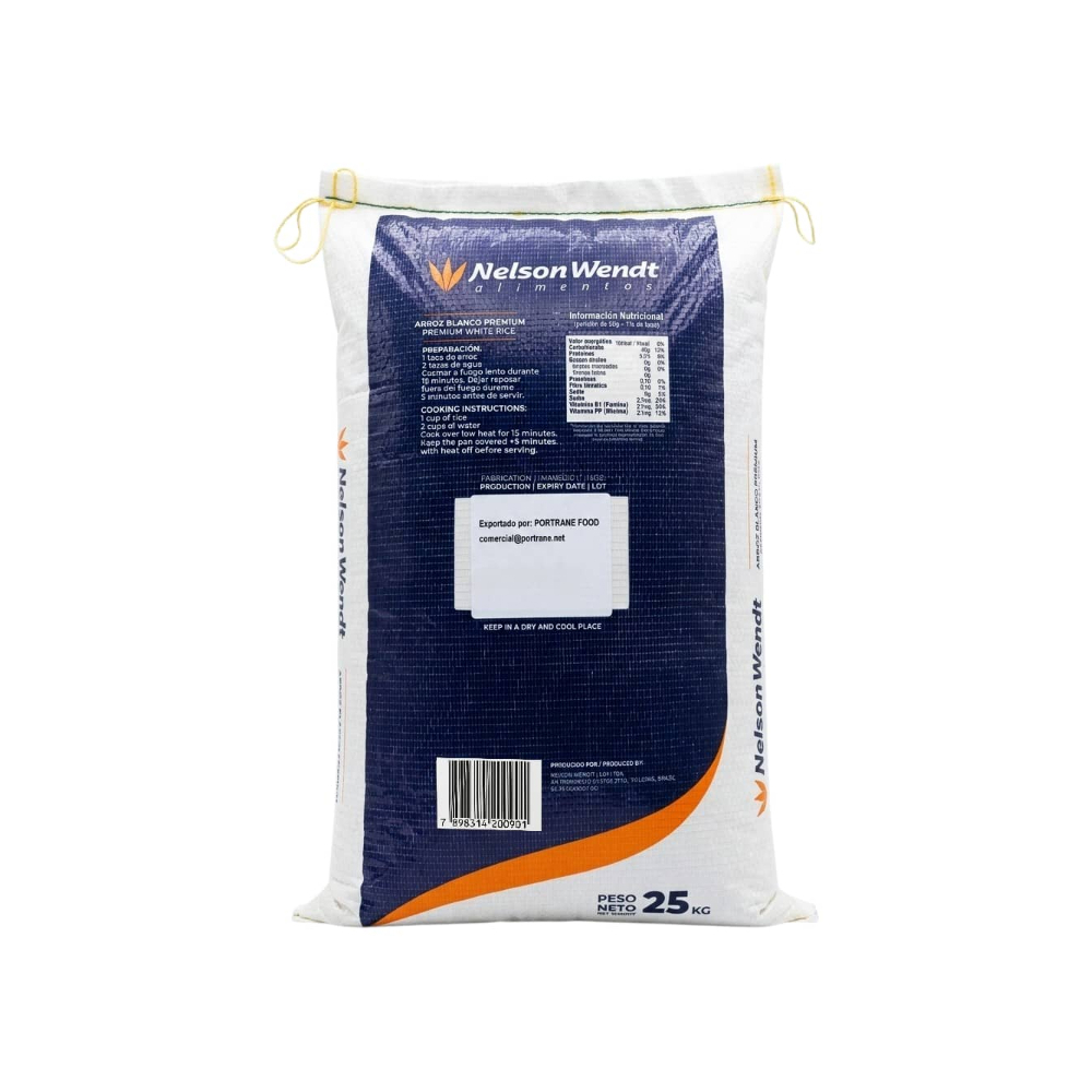 Arroz blanco premium Nelson Wendt (25 kg / 55. 12 lb)1