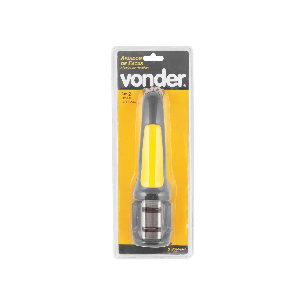 Afilador de cuchillos con 2 láminas Vonder0