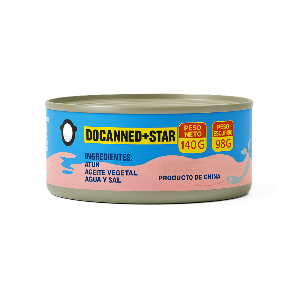 Atún en aceite vegetal Docanned Star (140 g / 4. 9 oz)1