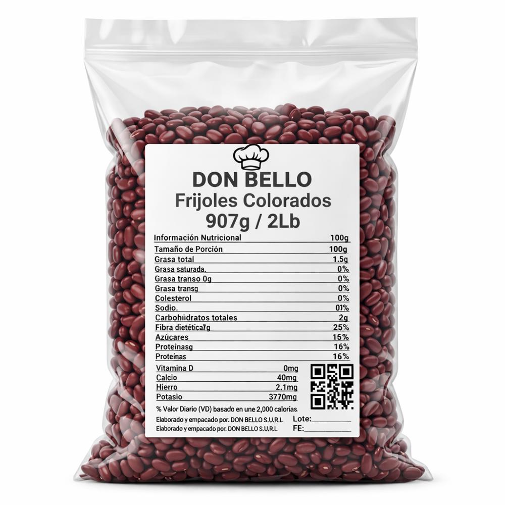 Frijoles colorados Don Bello (907 g / 2 lb)0