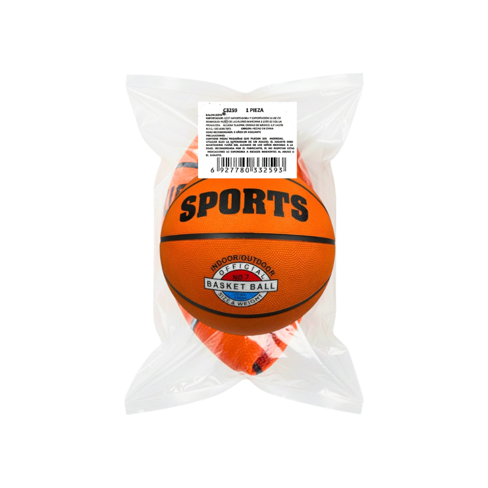 Balón de baloncesto (talla: 7) Sports3