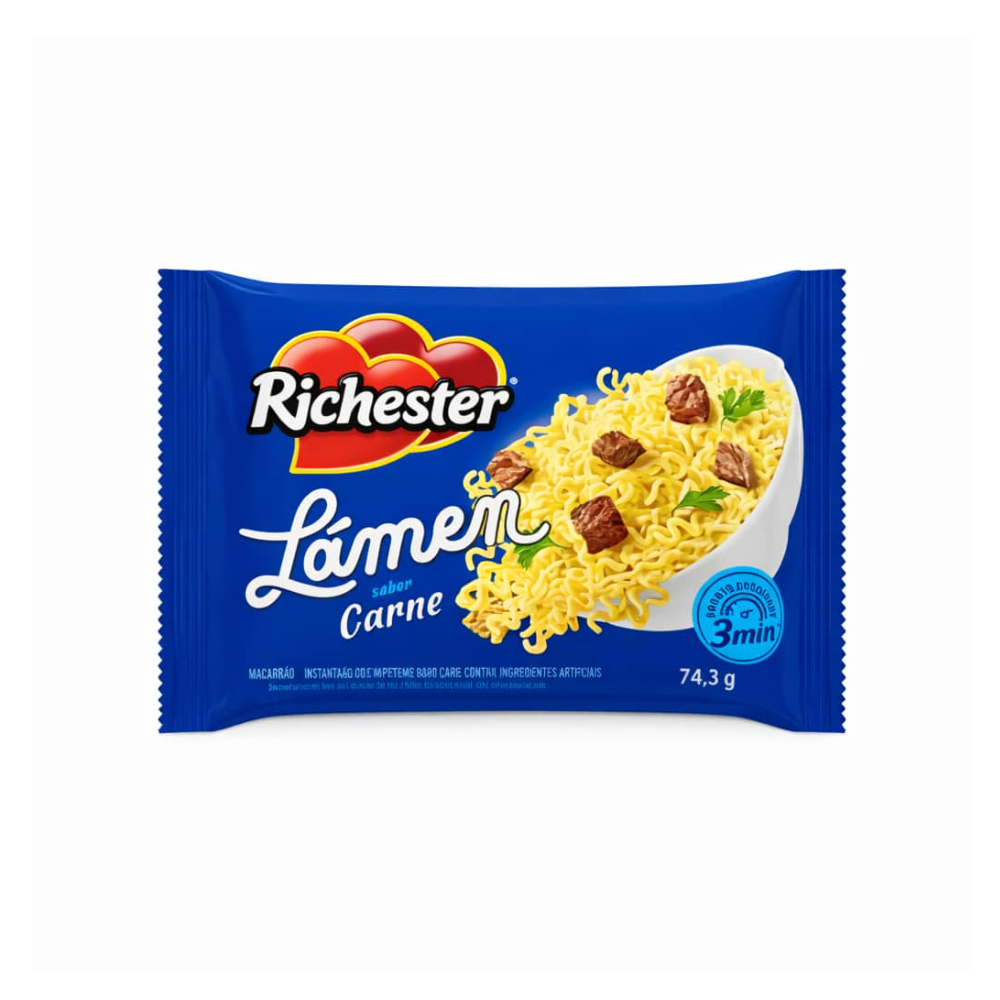 Sopa instantánea sabor a carne Richester (74. 3 g / 2. 62 oz)0