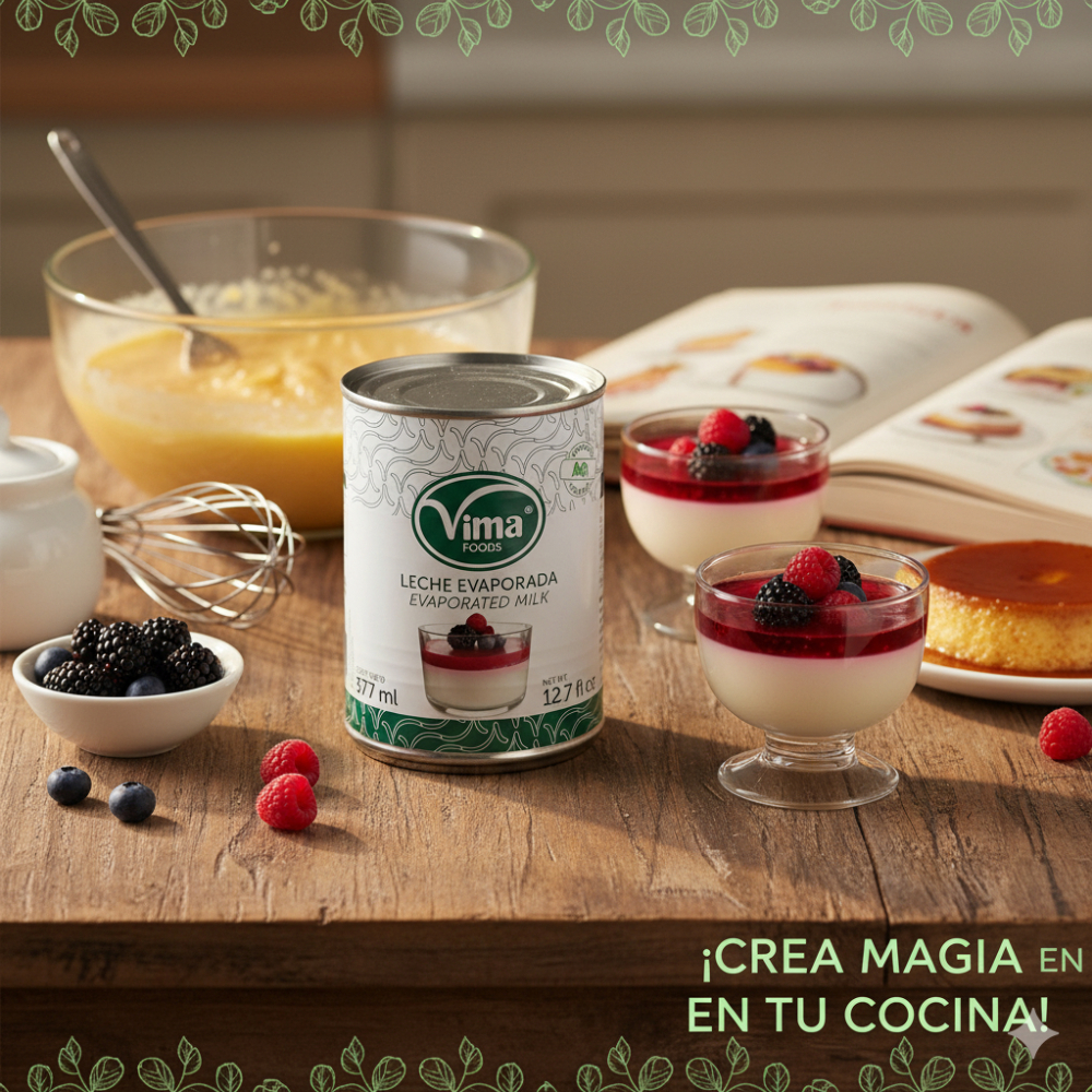 Leche evaporada Vima Foods (377 ml)3